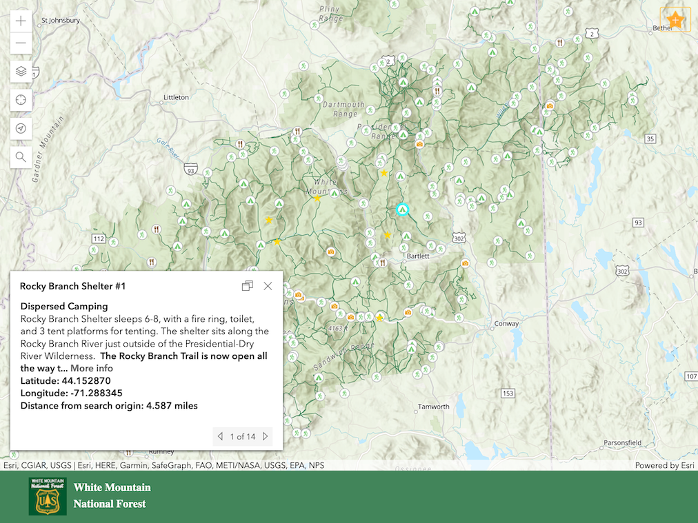 White Mountain National Forest Discovery App