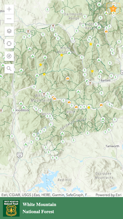 National forest map app