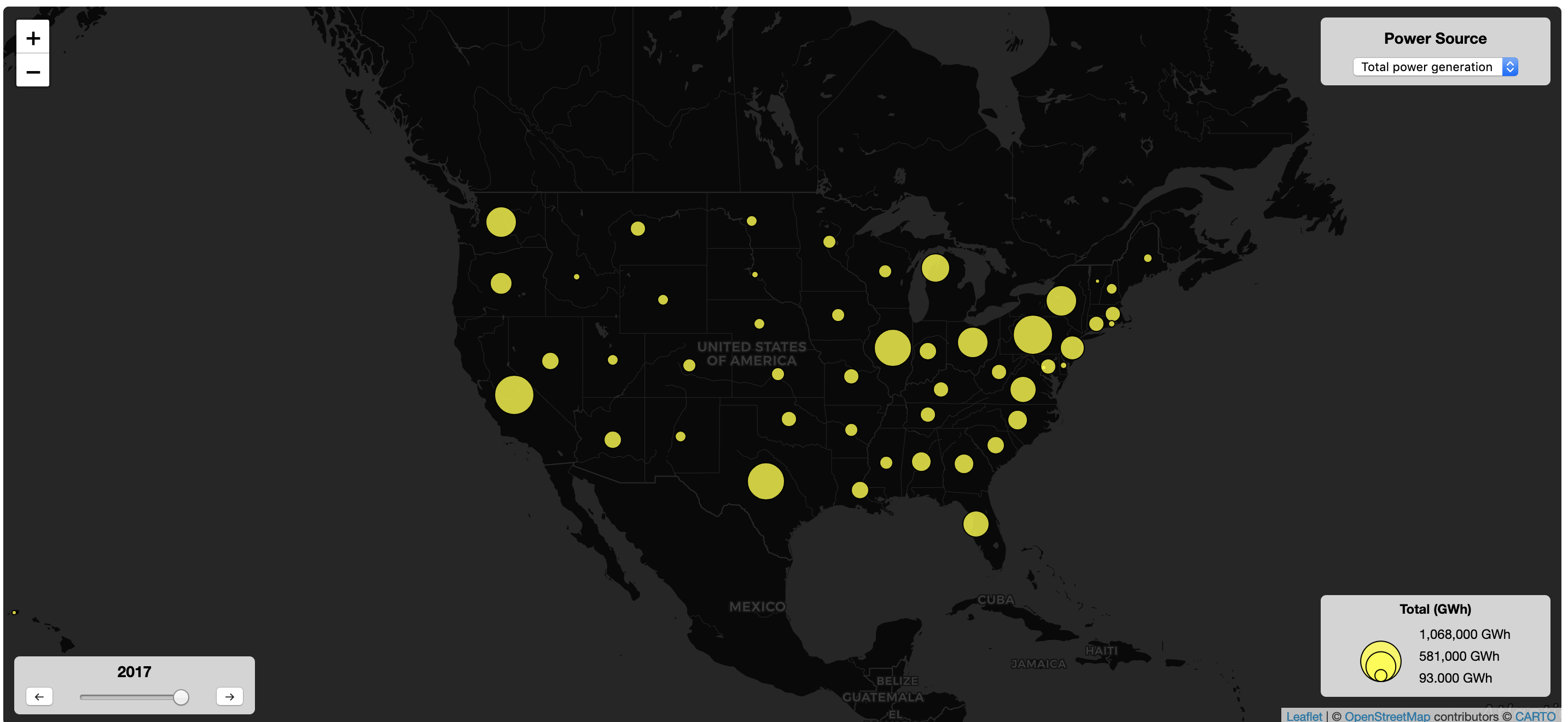 Power source web map